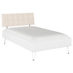 BETT 120/200 cm  in Weiß  - Weiß, Design, Holzwerkstoff/Textil (120/200cm) - Carryhome