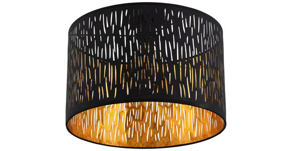DECKENLEUCHTE 40/30 cm - Schwarz, Trend, Kunststoff/Textil (40/30cm) - Novel