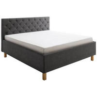 POLSTERBETT 180/200 cm  in Anthrazit  - Anthrazit, Modern, Holz/Holzwerkstoff (180/200cm) - Xora