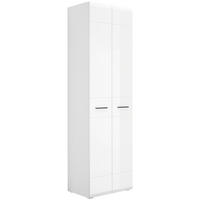 SKŘÍŇ NA ODĚV, bílá, vysoce lesklá bílá, antracitová, 60/206,2/41,6 cm - bílá/antracitová, Basics, kompozitní dřevo/plast (60/206,2/41,6cm) - Hom`in