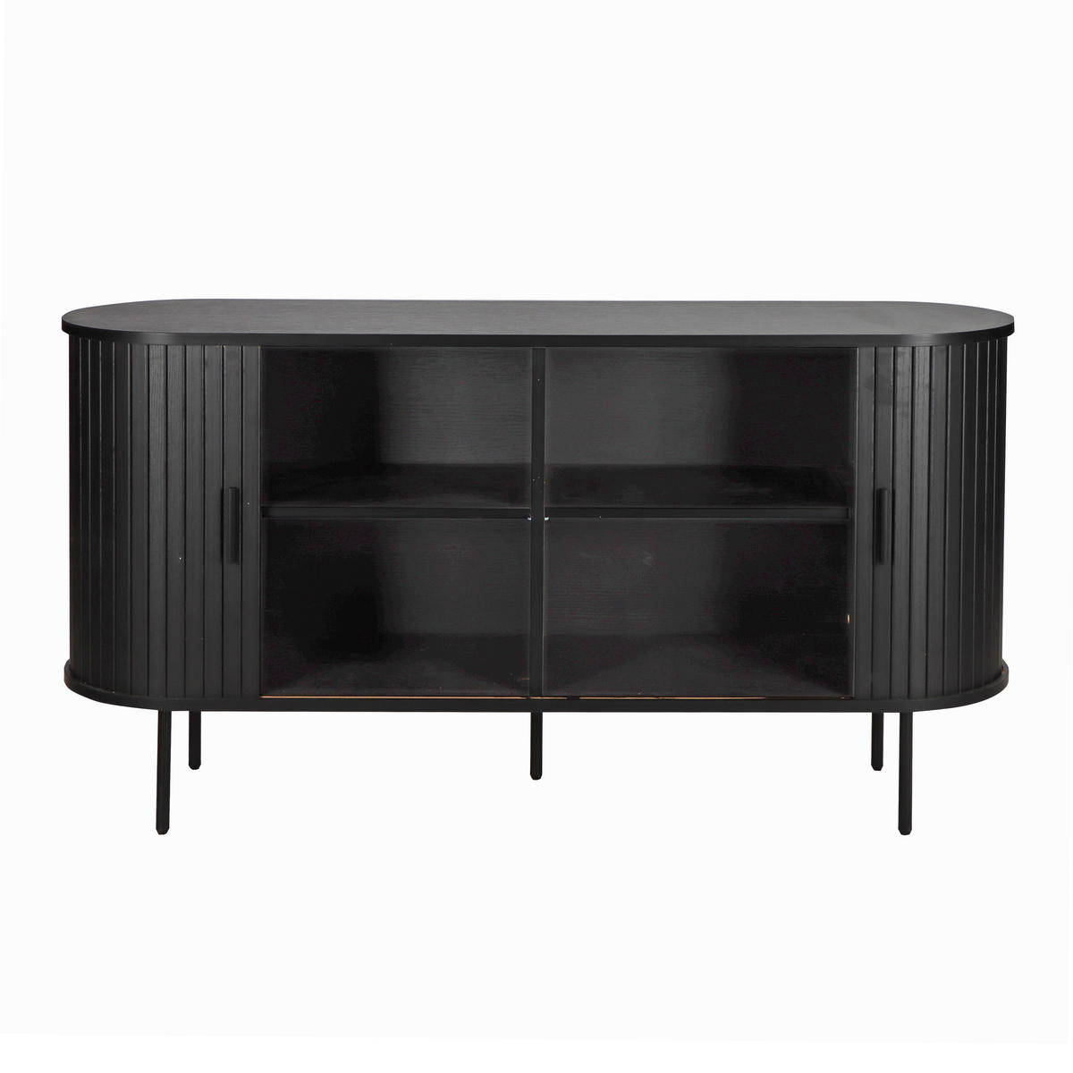 SIDEBOARD  in 140/76/40 cm  - Schwarz, Design, Holzwerkstoff/Metall (140/76/40cm) - Livetastic