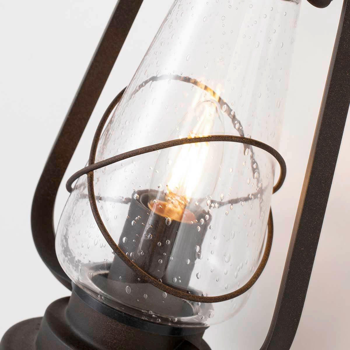 AUSSENWANDLEUCHTE - Dunkelbraun, Konventionell, Glas/Metall (42,5/20/14,8cm) - Elstead Lighting