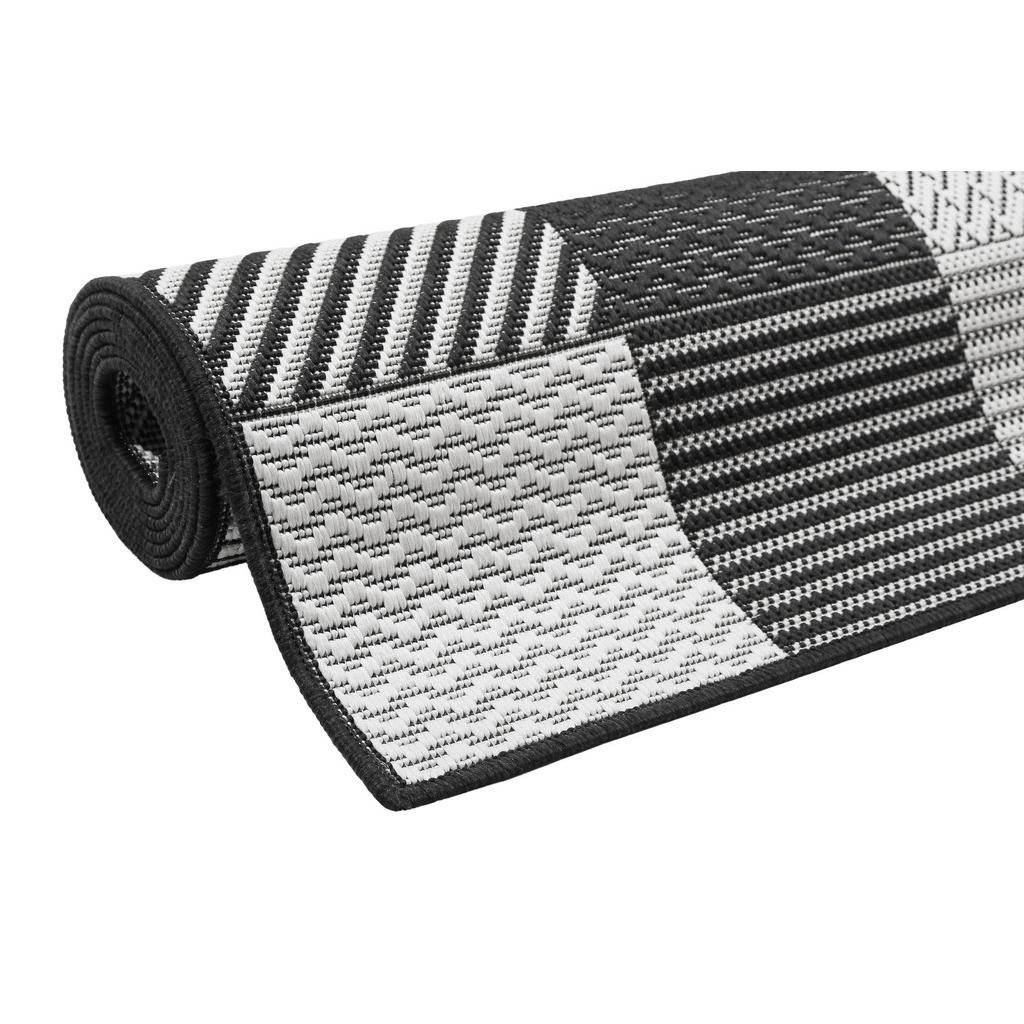 Thumbnail - Esprit Outdoorteppich Esprit, Schwarz, Weiß, Textil, Patchwork, rechteckig, 160x225 cm, Textiles Vertrauen - Oeko-Tex®, ...
