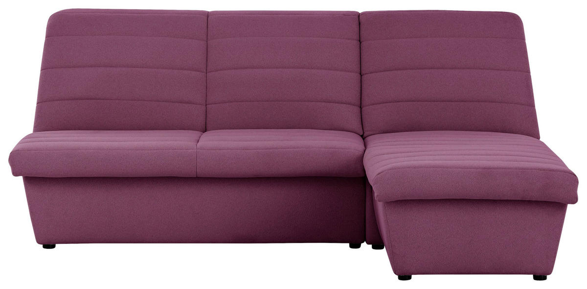 ECKSOFA Looks VIII Weinrot Webstoff  - Weinrot/Schwarz, Design, Kunststoff/Textil (214/168cm) - LOOKS by W.Joop