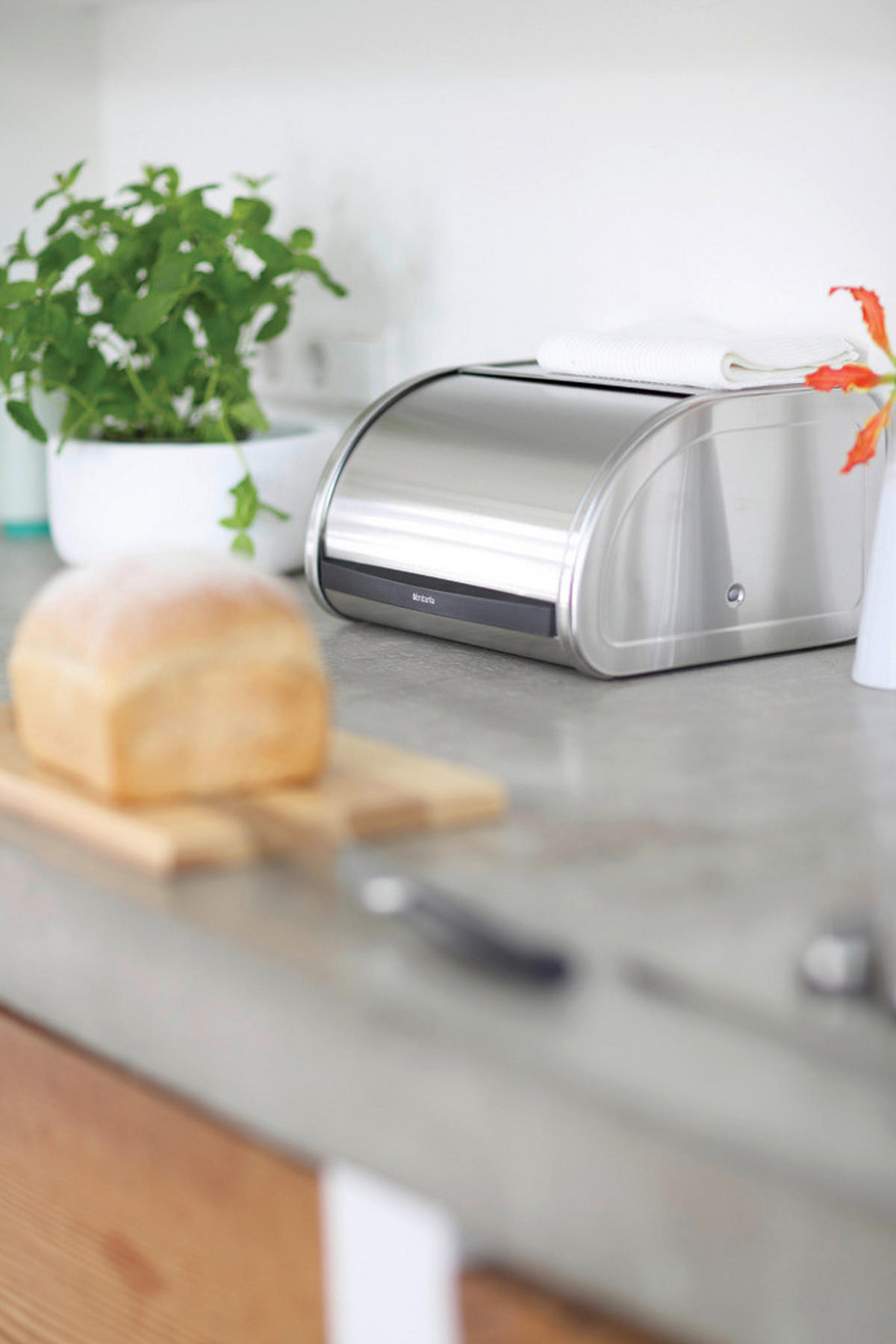 CHLEBNÍK - strieborná, Design, kov (31.6/17.3/26.5cm) - Brabantia