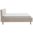 POLSTERBETT 180/200 cm  in Beige  - Eichefarben/Birkefarben, Design, Holz/Textil (180/200cm) - Xora