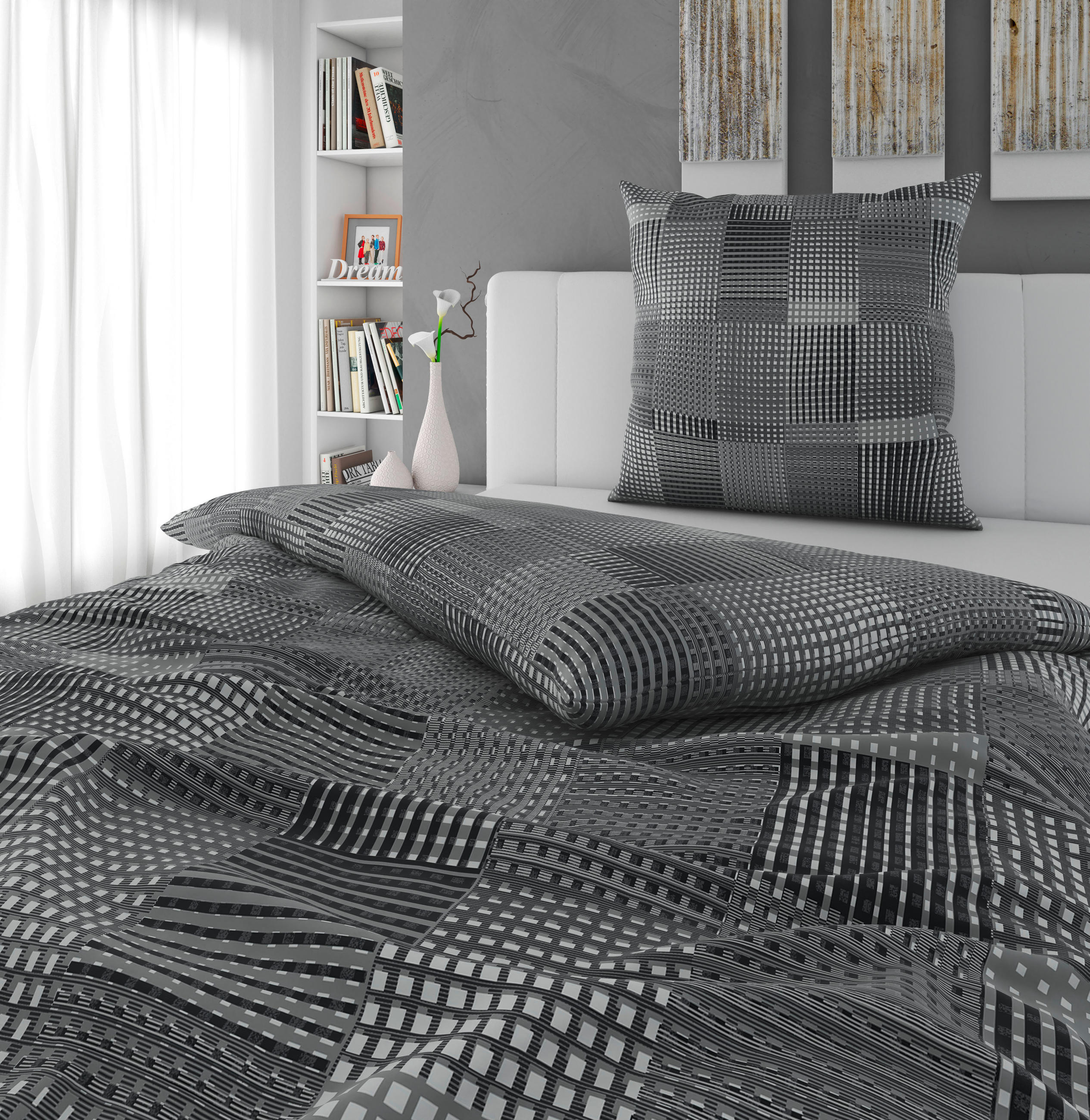 BETTWÄSCHE Flanell 135/200 cm  - Grau, Textil (135/200cm) - Novel