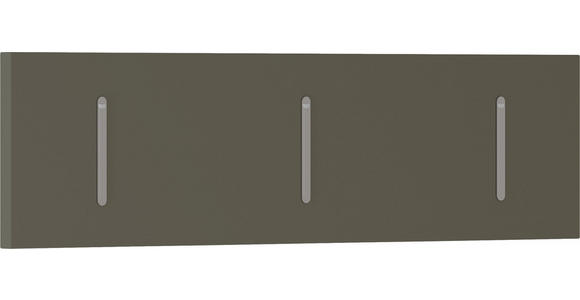 HAKENLEISTE in Taupe - Taupe, Design, Holzwerkstoff/Metall (100/25/3cm) - Moderano