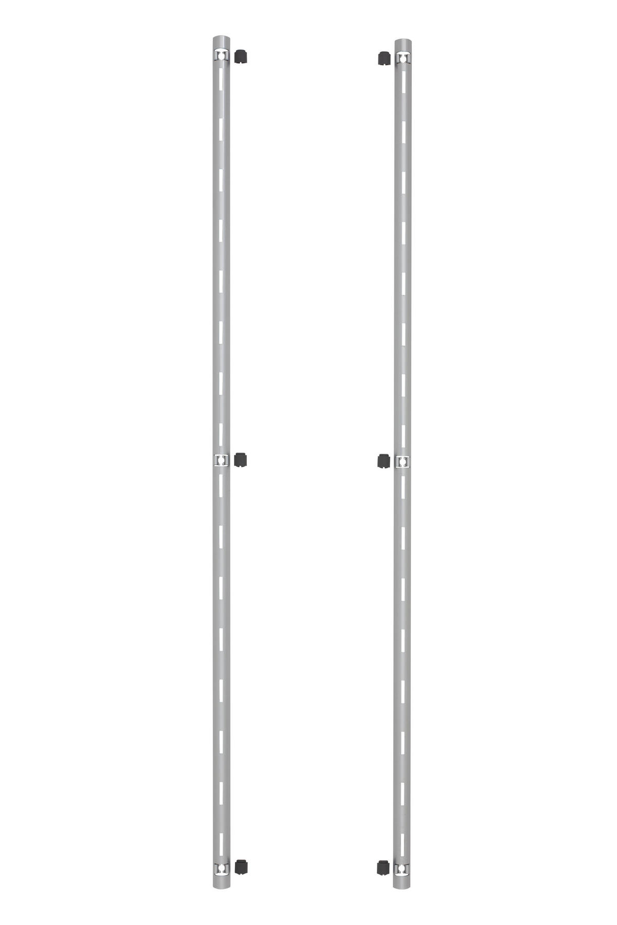 MEHRZWECKSCHRANK 120/206,2/58 cm  in Hellgrau  - Hellgrau/Schwarz, Basics, Holzwerkstoff/Metall (120/206,2/58cm) - Impuls