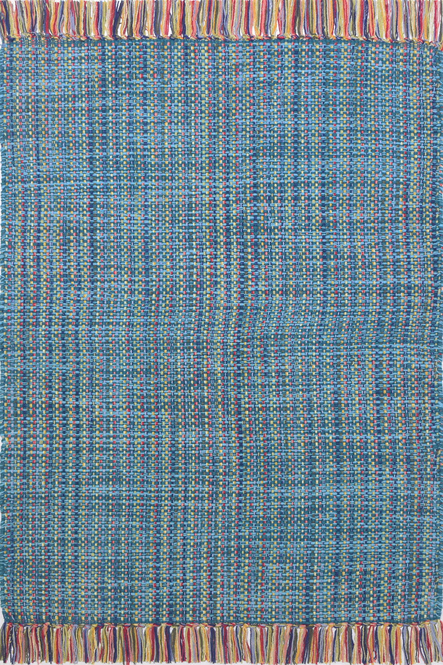 RUČNO TKANI TEPIH  višebojna     - višebojna, Dizajnerski, prirodni materijali (60/90cm)