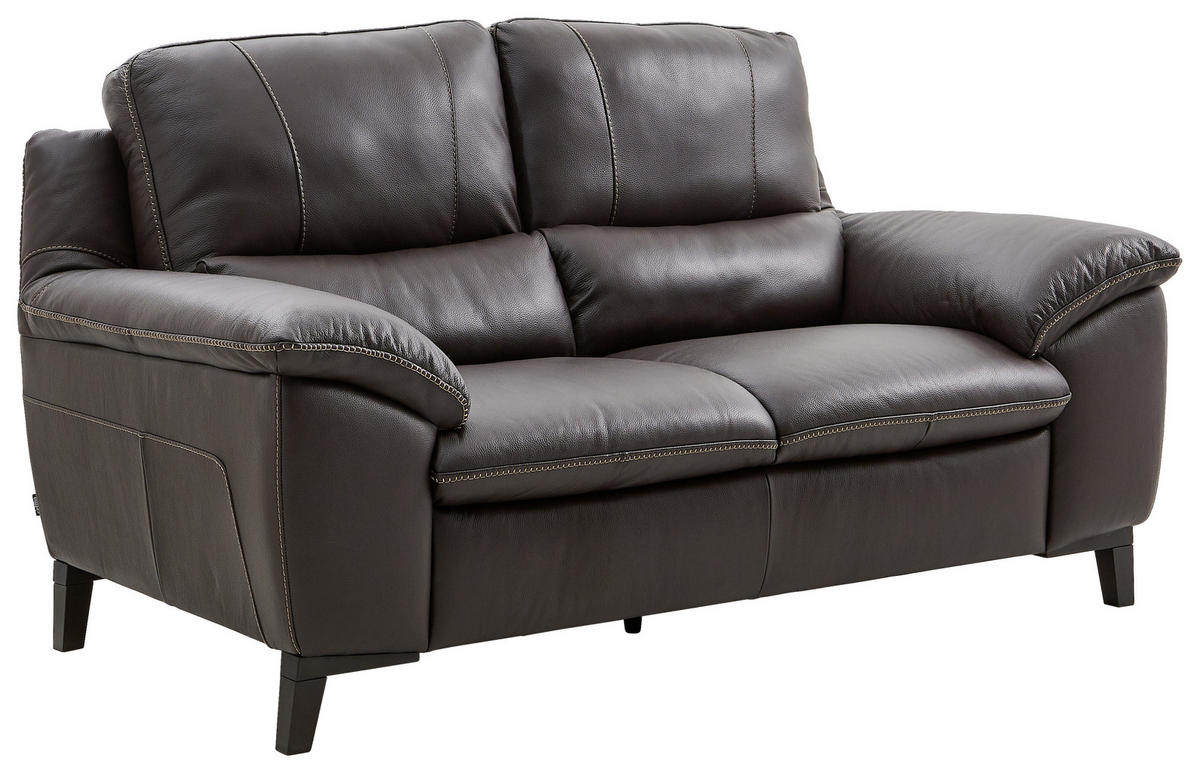 DVOSED 174/97/95 cm , tamnobraon  - vendž/tamnobraon, Moderno, koža/drvo (174/97/95cm) - Celina Home