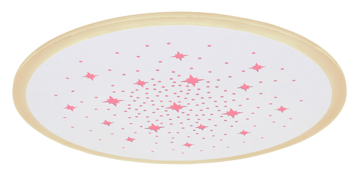 LED-DECKENLEUCHTE 38/5 cm   - Weiß, Design, Kunststoff/Metall (38/5cm) - Globo