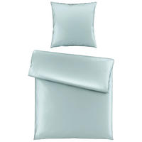 BETTWÄSCHE 2-teilig NIGIRI Satin 155/220 cm  - Pastellblau, Basics, Textil (155/220cm) - Bio:Vio