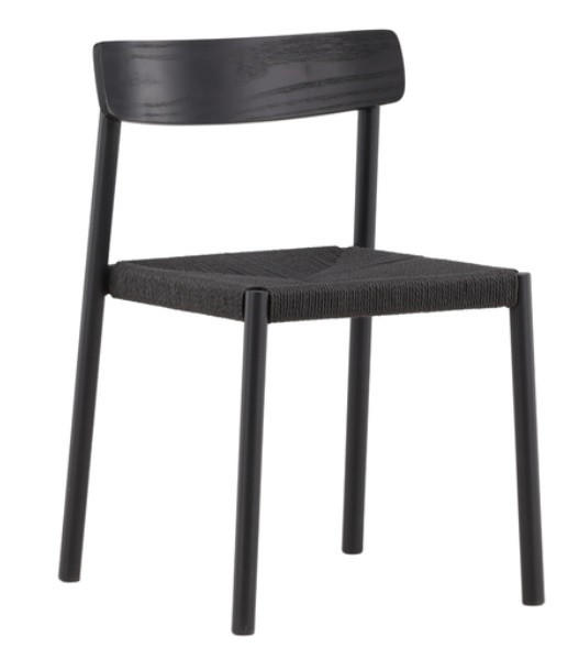 STOL stål  - svart, Design, metall/trämaterial (51,5/79/53,5cm) - Niels Andersson