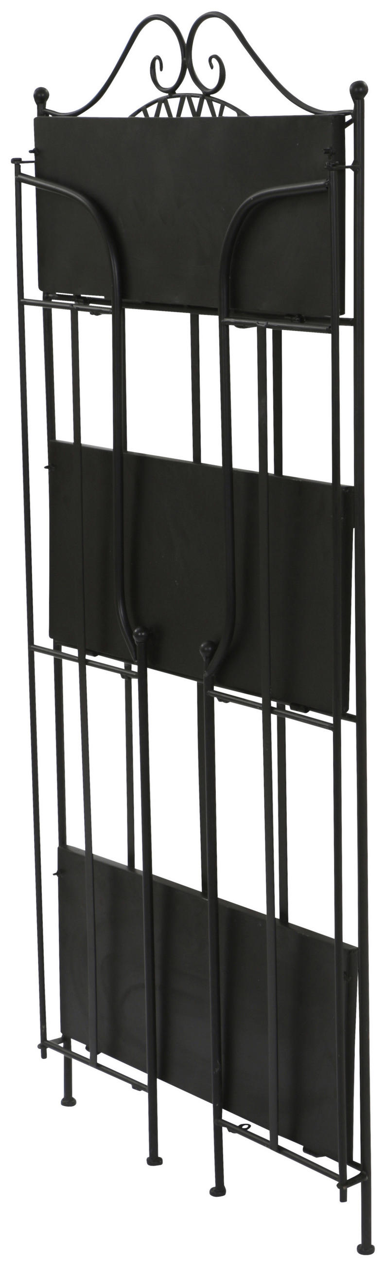 GARTENREGAL Metall, Keramik  - Multicolor/Schwarz, MODERN, Keramik/Metall (62/142/29cm) - Siena Garden