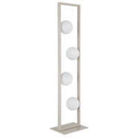 STOJACÍ LAMPA, 28/20/110 cm - bílá/pískové barvy, Design, kov/plast (28/20/110cm) - Globo