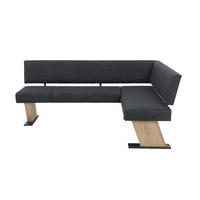 ECKBANK 210/87 cm Webstoff, Mikrofaser Anthrazit   - Anthrazit/Eiche Artisan, MODERN, Textil (210/87cm) - P & B