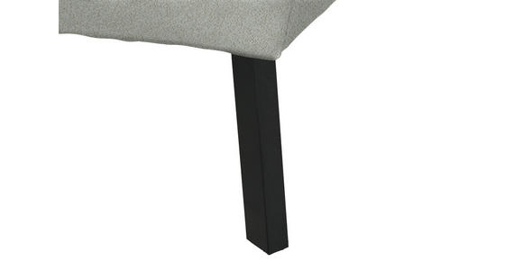 ECKSOFA in Chenille Alabasterfarben 205/280 cm - Alabasterfarben/Schwarz, Design, Textil/Metall (205/280cm) - Xora