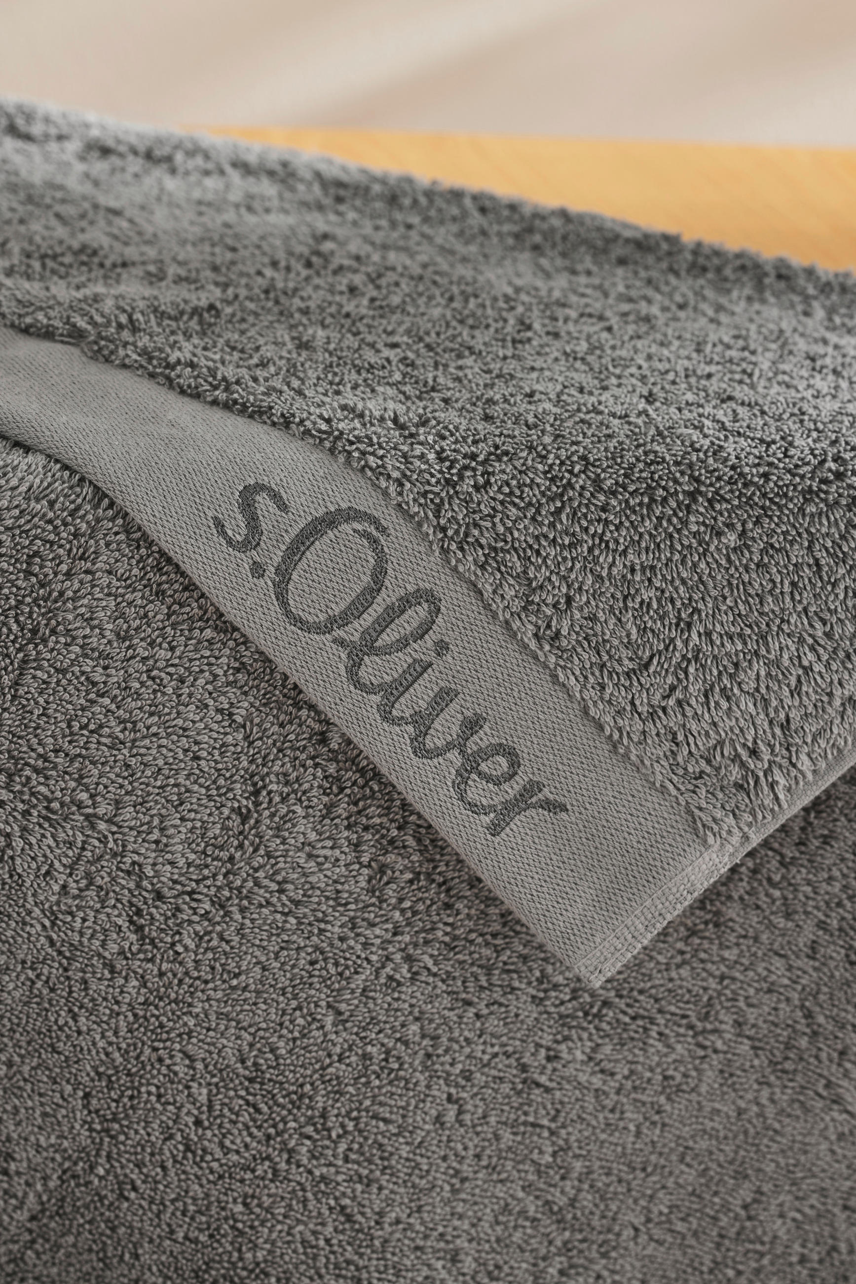 HANDTUCH 50/100 cm Grau  - Grau, Trend, Textil (50/100cm) - S. Oliver