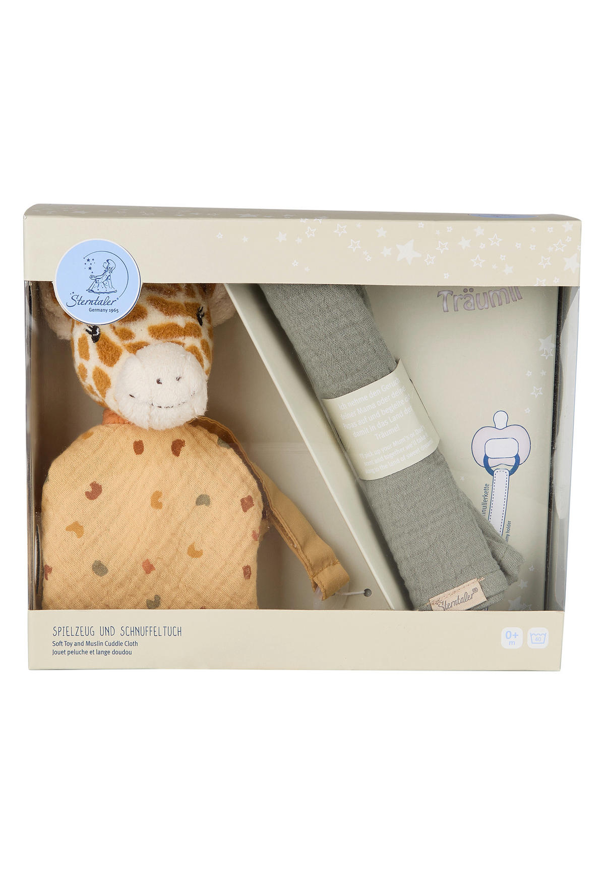 BABYGESCHENKSET 2-teilig Giraffe Kaya  - Dunkelgelb, Basics, Textil (36/45/8cm) - Sterntaler