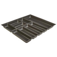 BESTECKEINSATZ - Schieferfarben, Basics, Kunststoff (60/4,9/50cm) - Nobilia