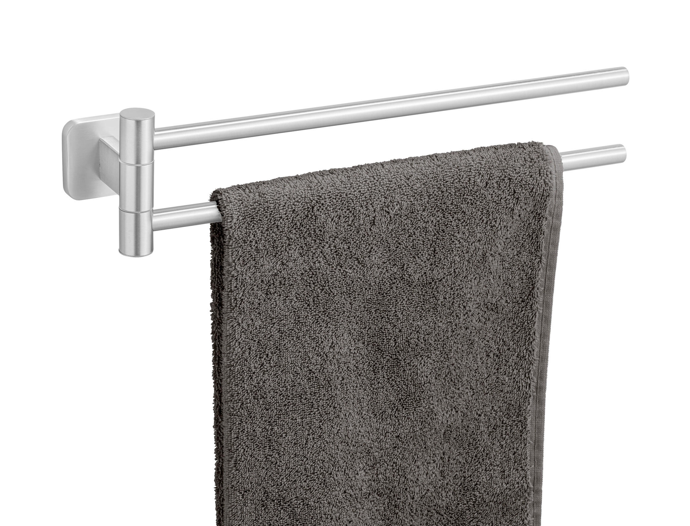 HANDTUCHHALTER Edelstahlfarben  - Edelstahlfarben, KONVENTIONELL, Metall (5/9,5/43cm) - Wenko