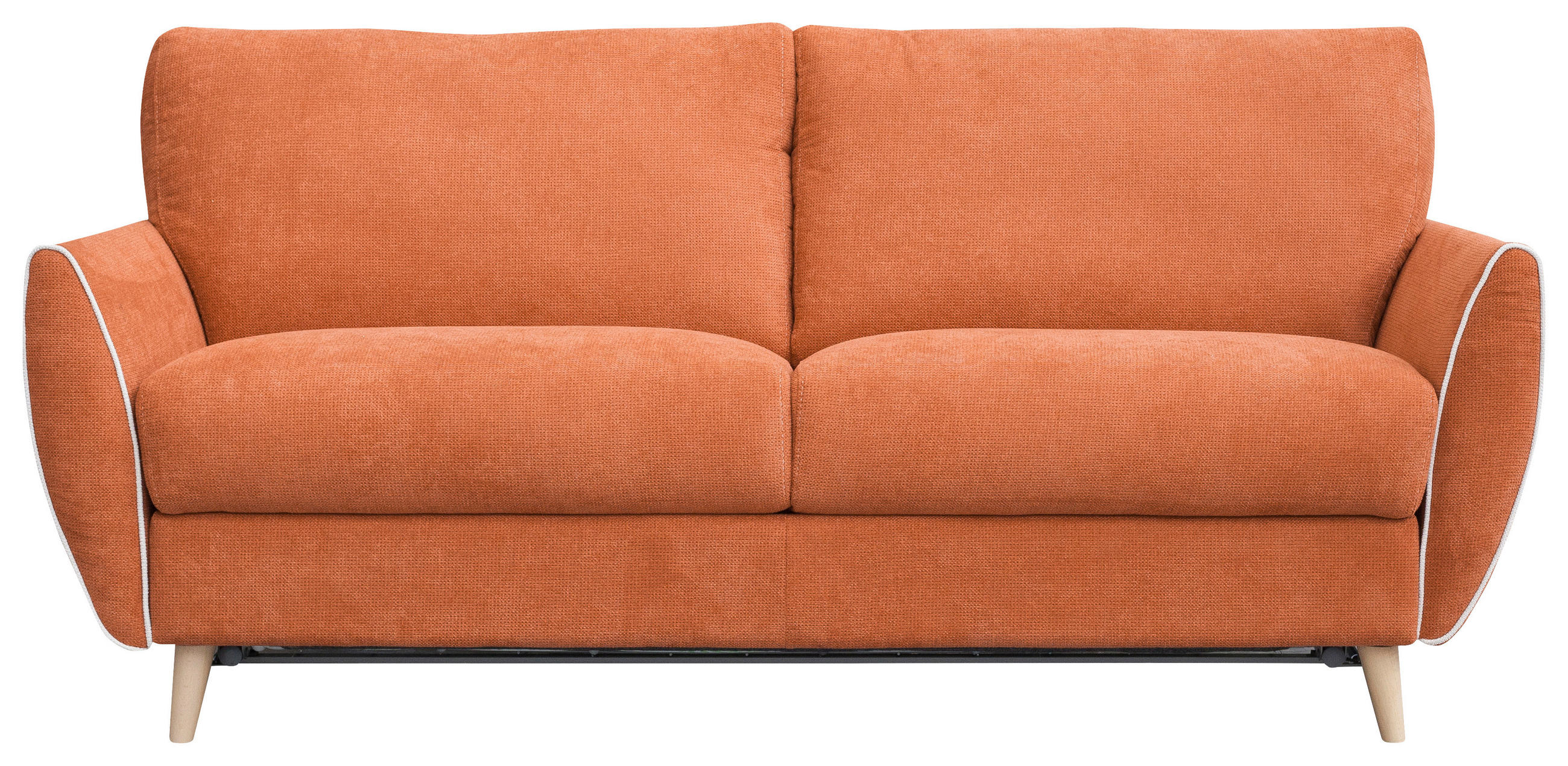 KANAPÉÁGY narancs  - barna/narancs, Modern, műanyag/textil (192/95/100cm) - Hom`in