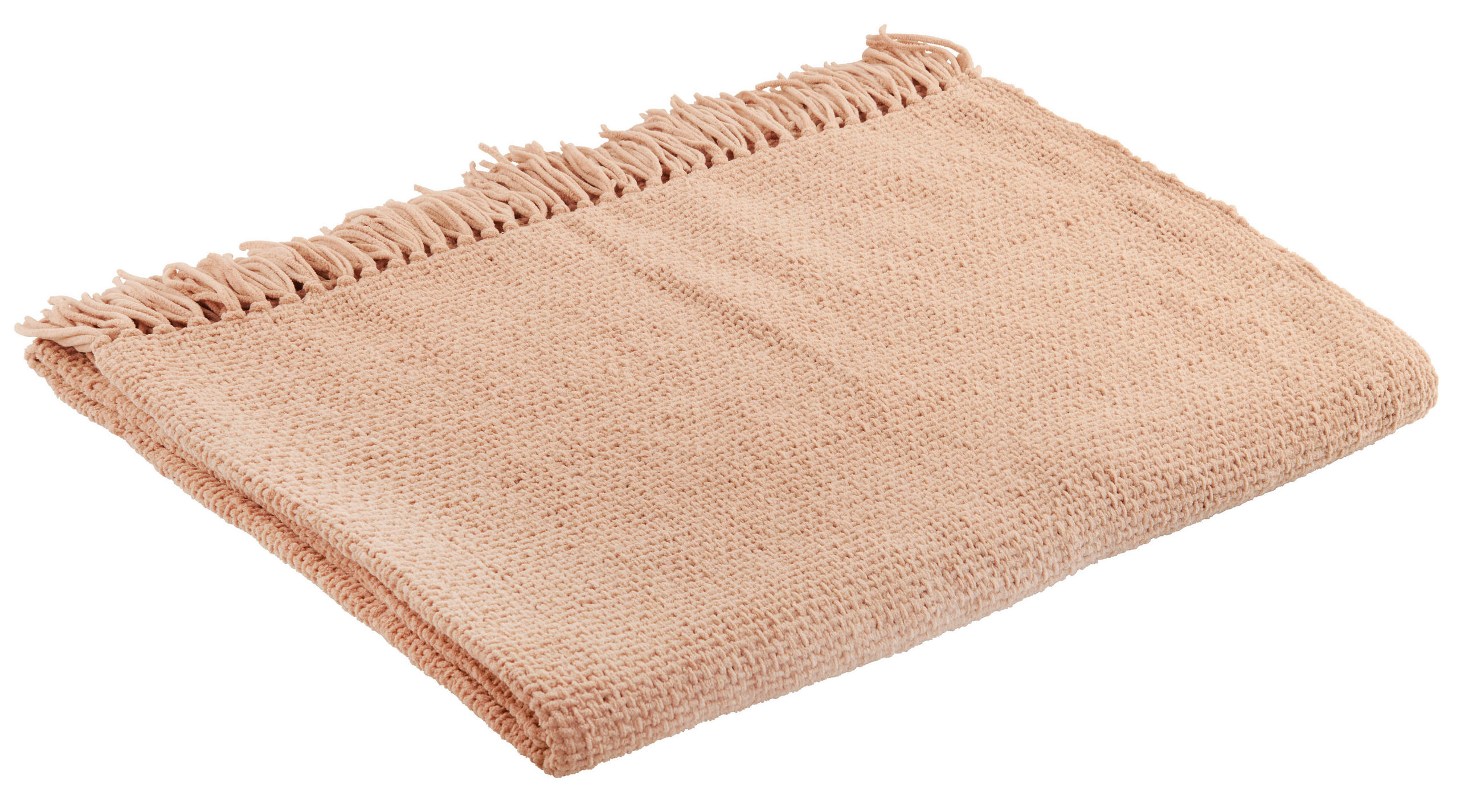 Kuscheldecke Xenia Sandfarben 140x210 Cm Gewebt