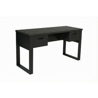 ECKSCHREIBTISCH 140/55/75 cm Schwarz, Eichefarben Stauraum, in verschiedenen Holz-Dekoren erhältlich  - Eichefarben/Schwarz, MODERN, Holzwerkstoff/Metall (140/55/75cm) - Livetastic