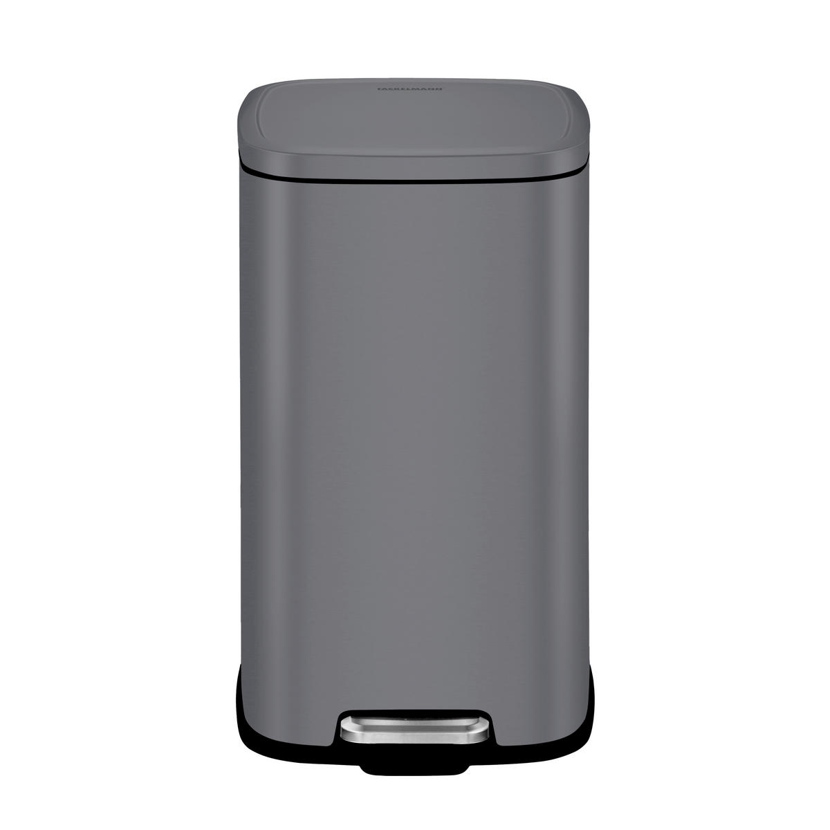 ABFALLEIMER London 4 L  - Dunkelgrau/Anthrazit, Basics, Kunststoff (20,5/26,7/29cm) - Fackelmann