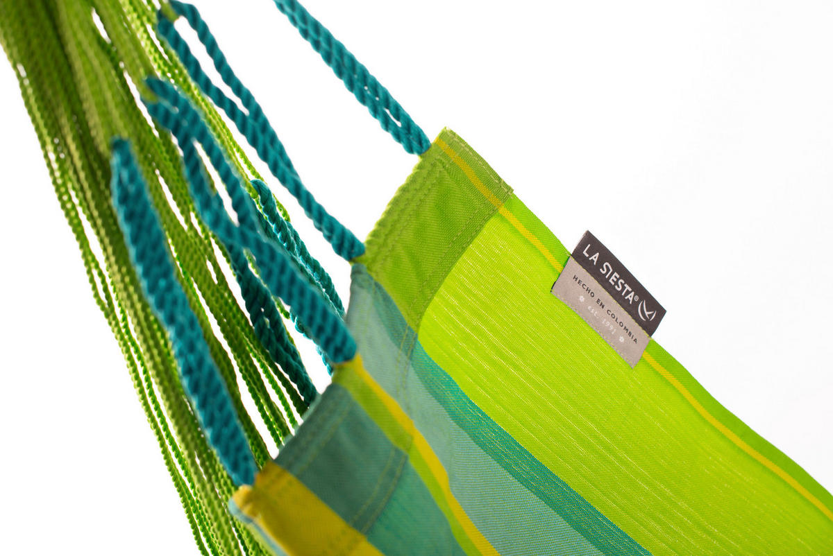 HÄNGESESSEL comfort chair 110/160/180 cm  - Gelb/Hellgrün, KONVENTIONELL, Holz/Textil (110/160/180cm) - La Siesta