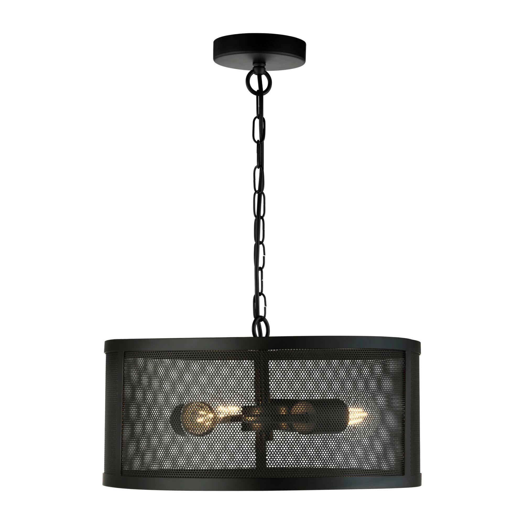 HÄNGLAMPA Fishnet 45/150 cm  - svart, Lifestyle, metall (45/150cm)