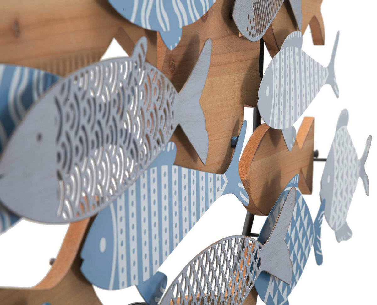 NÁSTENNÁ DEKORÁCIA 91/33.5/3 cm  - Basics, kov/kompozitné drevo (91/33.5/3cm)