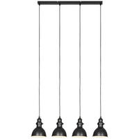 HÄNGELEUCHTE 84/15,5/150 cm   - Schwarz, Trend, Metall (84/15,5/150cm) - Novel