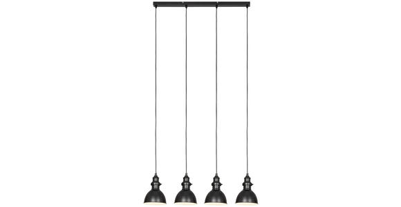 HÄNGELEUCHTE 84/15,5/150 cm - Schwarz, Trend, Metall (84/15,5/150cm) - Novel