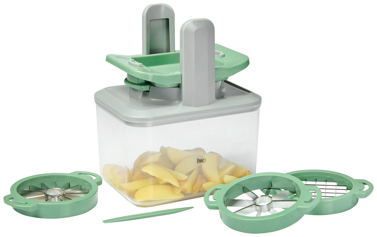 Tocător Universal - verde deschis/transparent, Basics, plastic/metal (19,9/14,9/23,2cm) - Homeware Profession.