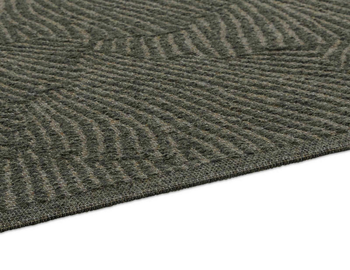 OUTDOORTEPPICH 160/230 cm Ginko Dunkelgrün  - Dunkelgrün, KONVENTIONELL, Textil (160/230cm) - Novel