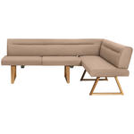 ECKBANK 230/170 cm  in Eichefarben, Beige  - Eichefarben/Beige, KONVENTIONELL, Holz/Textil (230/170cm) - Moderano