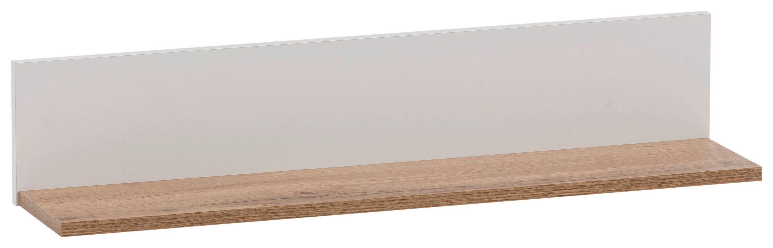 Mid.you Wandregal Weiß, Eiche Wotan 80x15.7x17.3 cm