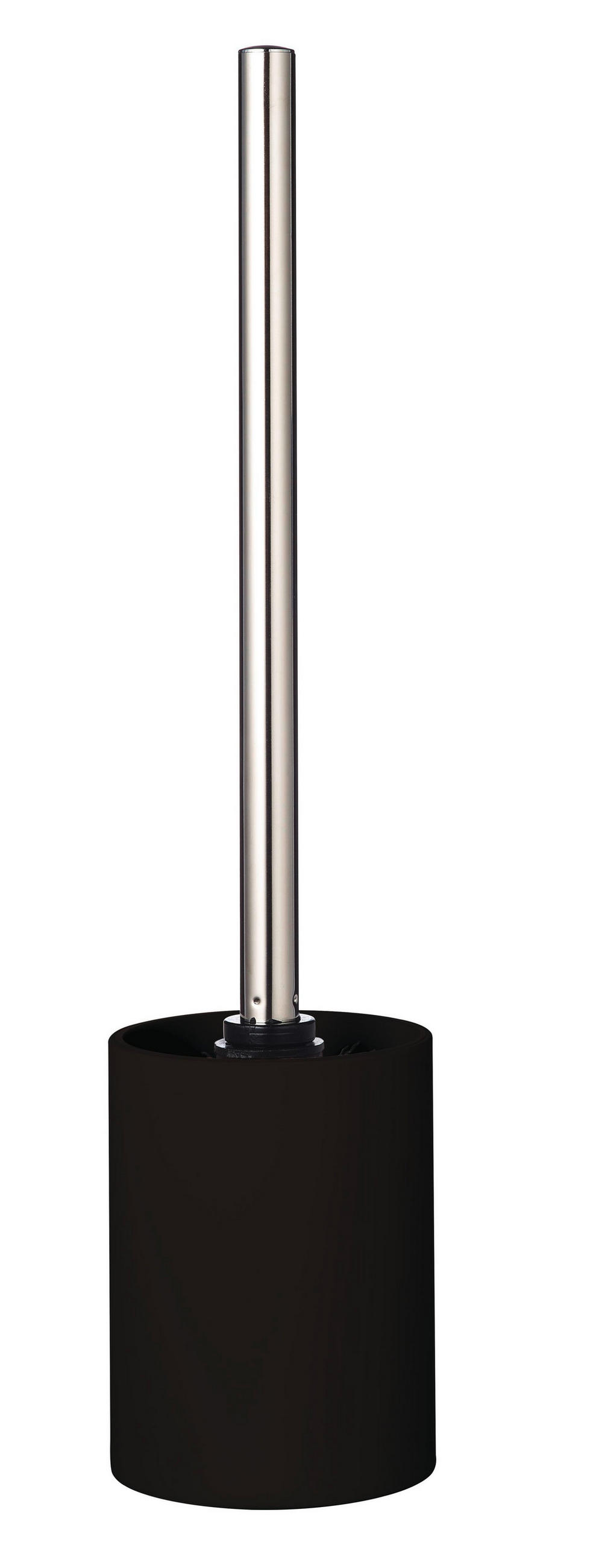 WC-BÜRSTENGARNITUR in Kunststoff  Kunststoff   - Chromfarben/Schwarz, Basics, Kunststoff (8,5/37,6/8,5cm) - Sadena