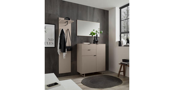 WANDSPIEGEL 95/55/2 cm    in rechteckig  - Kaschmir, Design, Glas/Holzwerkstoff (95/55/2cm) - Voleo