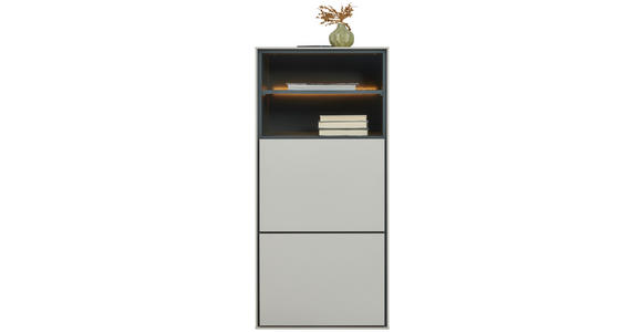 SCHUHSCHRANK RENO  in 55/118/41 cm  - Kaschmir, Design, Holzwerkstoff (55/118/41cm) - Voleo
