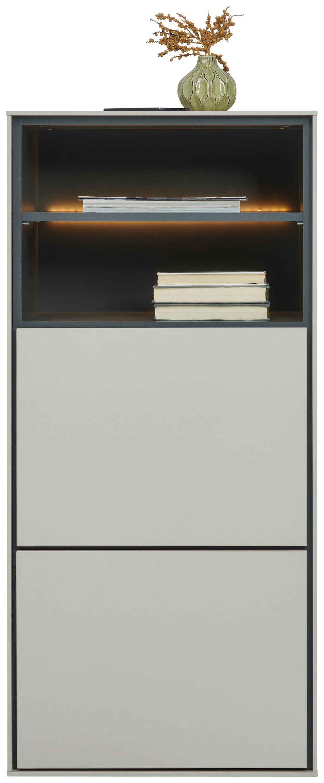 SCHUHSCHRANK Kaschmir  - Kaschmir, Design, Holzwerkstoff (55/118/41cm) - Voleo