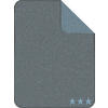 SCHMUSEDECKE Lelu  75/100 cm  - Anthrazit/Hellblau, Basics, Textil (75/100cm) - Ibena