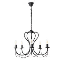 KRONLEUCHTER 55/105 cm   - Schwarz, Basics, Metall (55/105cm)