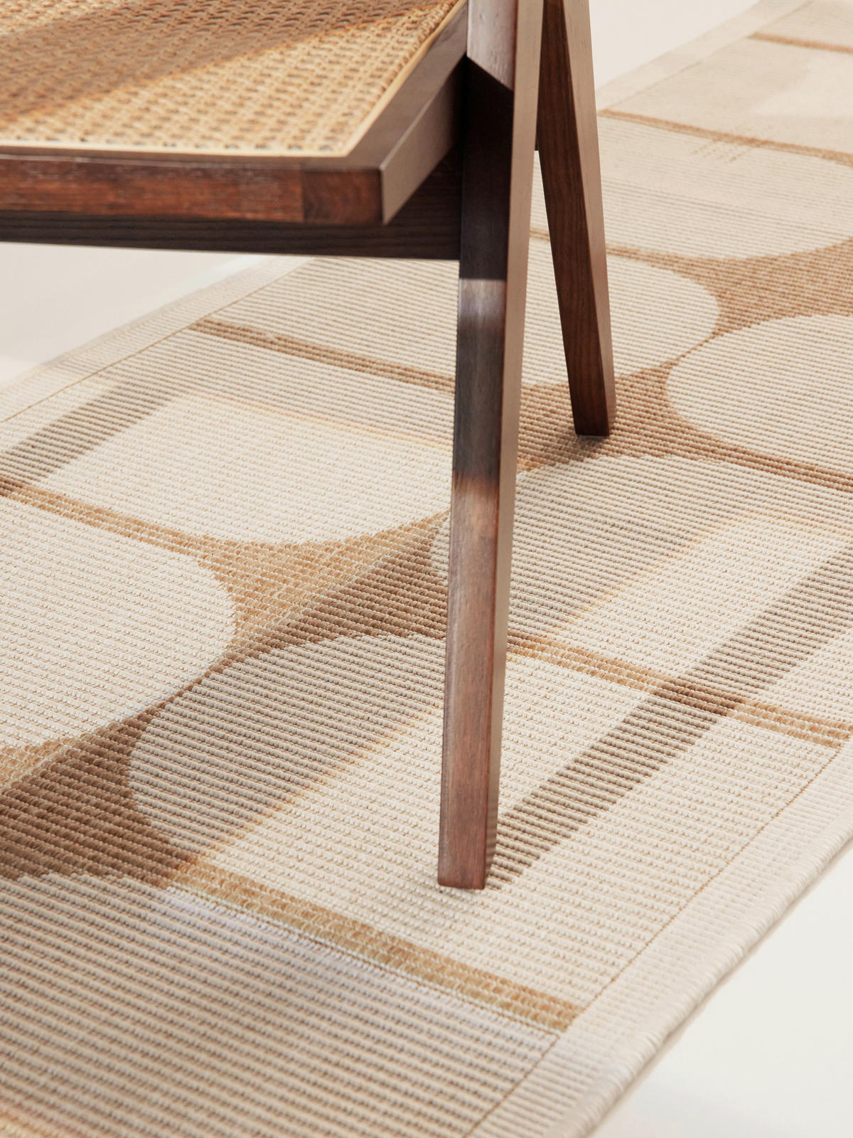 LÄUFER 80/250 cm Duet  - Sandfarben/Weiß, Design, Kunststoff (80/250cm)