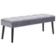 SITZBANK  in 120/43/40 cm  - Schwarz/Grau, LIFESTYLE, Holz/Textil (120/43/40cm) - Xora