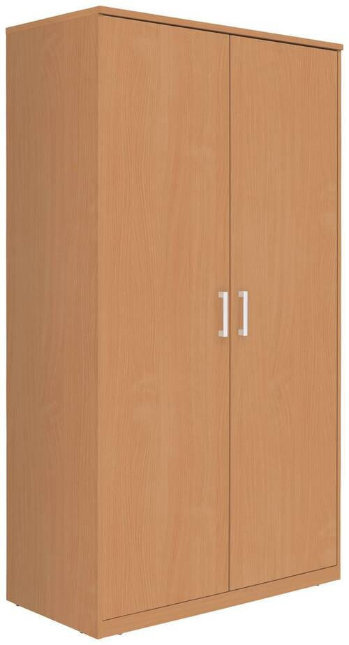 KLEIDERSCHRANK 106/194/54 cm 2-türig Buchefarben  - Silberfarben/Buchefarben, Basics, Holzwerkstoff/Kunststoff (106/194/54cm) - Xora