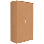 KLEIDERSCHRANK 106/194/54 cm 2-türig Buchefarben  - Silberfarben/Buchefarben, Basics, Holzwerkstoff/Kunststoff (106/194/54cm) - Xora