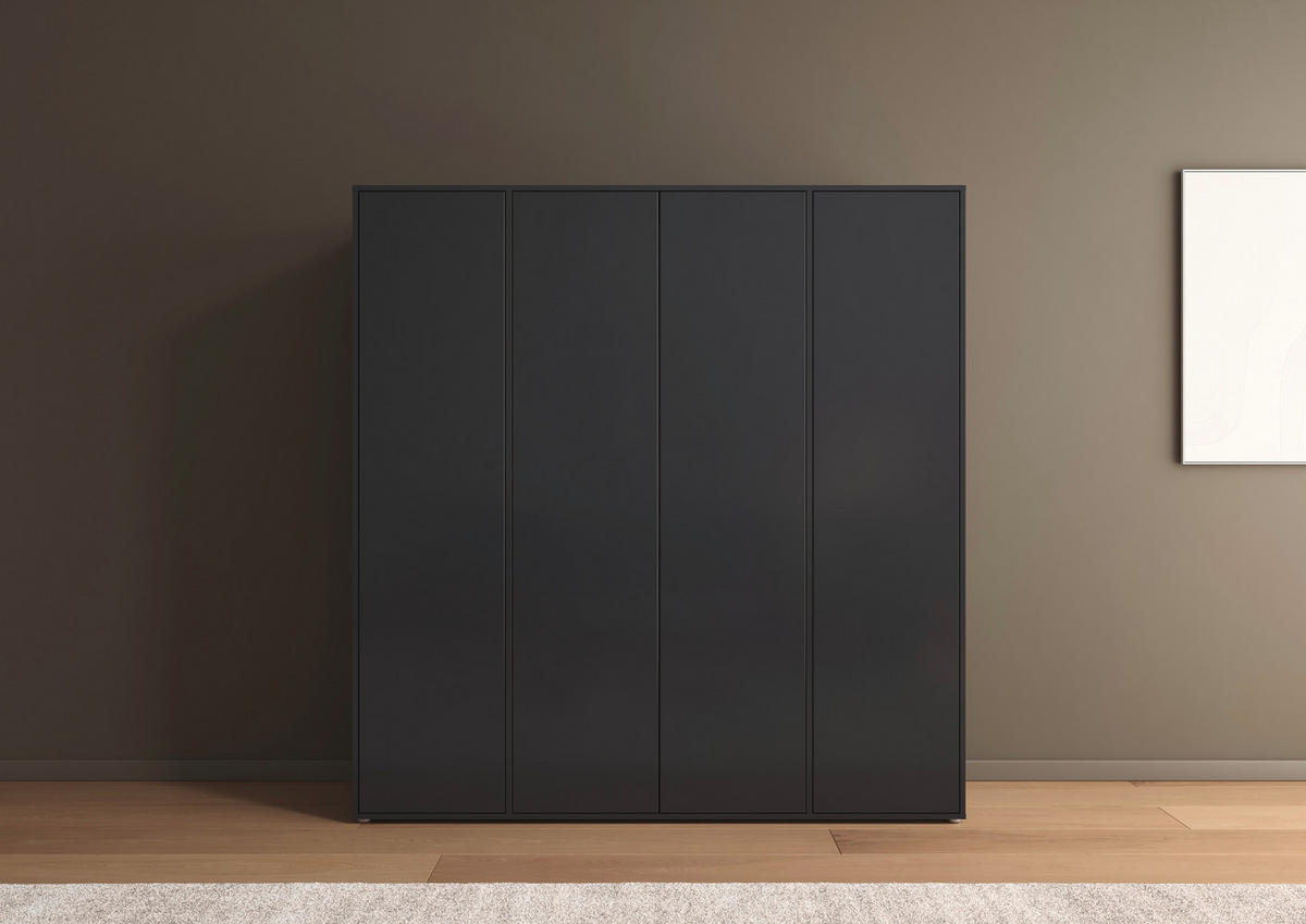 DREHTÜRENSCHRANK in Grau  - Grau, Modern, Holzwerkstoff (187/194/53cm) - Rauch Möbel